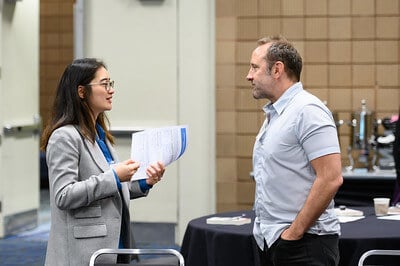 WLDP mentee talking to a mentor