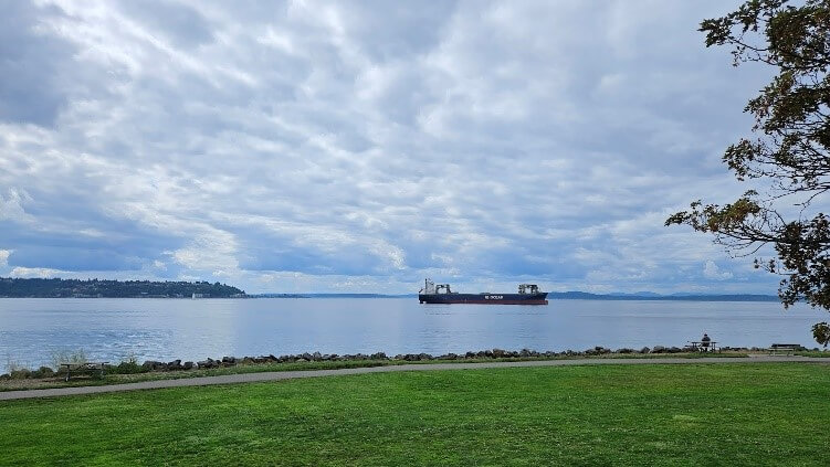 View of lake at Centennial Park, Seattle